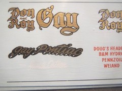 NEW! Don & Roy Gay 68 GTO “Spun Gold” 1/25 Decals from Fremont Racing