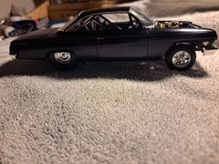 Custom Black Pre-Built Painted Model Car Detailed Engine Roll Cage ESSEX Decal