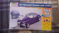 Revell Monogram ’97 Plymouth Prowler w/Trailer Deluxe Model Kit Sealed Box