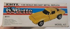 Ertl ’63 Vette (Corvette) Die-cast Model Car Kit 1:25 Scale