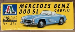 ITALER 1:16 Scale Mercedes-Benz 300 SL Roadster Plastic Model Kit – Unassembled