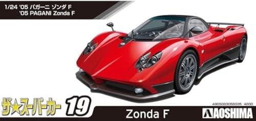 Aoshima 1/24 The Supercar Series No.19 2005 Pagani Zonda F Plastic Model Kit