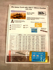1/35 IBG Models WWII 3Ro Italian Truck w/100mm Howitzer & 4 Crew N Africa #35065