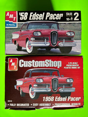 PAIR OF 1958 EDSEL PACER COUPE MODEL KITS AMT ERTL 1/25 SCALE BRAND NEW SEALED!!
