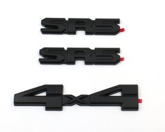 Mnneryss 3Pcs Matte Blackout 4X4 Sr5 Roof Side Emblem Overlay Badge Compatible