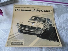 1968 Shelby Cobra GT500 AMT 1/25 kit number T296 200 with record inside vintage
