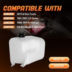 HD8187 Engine Coolant Overflow Recovery Expansion Tank [with Cap & Hose] Compati