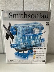 Smithsonian Motor Works 4 Cylinder Motor Model Kit Educational Toy Kids Adults