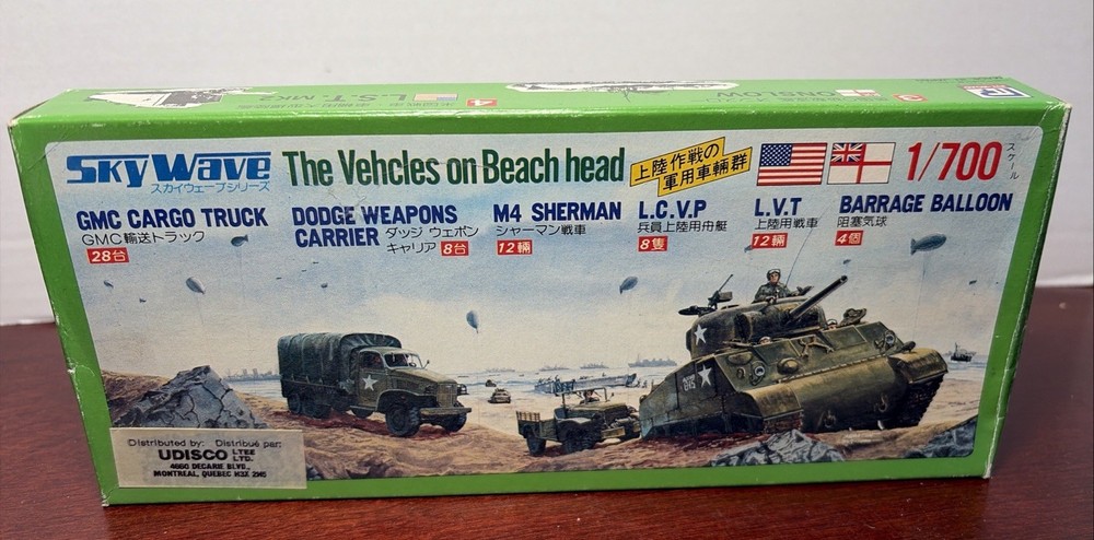 Sky Wave 1:700 Vehicles on Beach Head – Complete Kit #SW-400