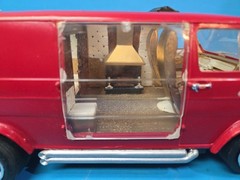 Vintage MPC 1-3062 1977 Ford Visible Van uilt-up Plastic Kit Project READ