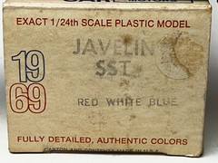 Jo-Han 1969 AMC Javelin SST Promo Car with Original Box, Red to Blue