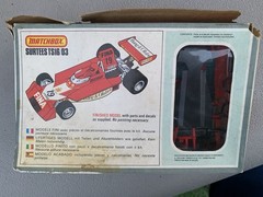 1975 Matchbox 1/32 Surtees TS16/03 Model Kit DAMAGED BOX UNBUILT MISSING A TIRE