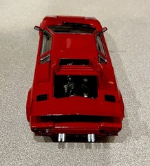 🏁 Built Plastic Model Car Kit TAMIYA Red Lamborghini Countach LP500S – 1/24 🏁
