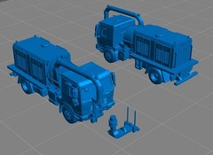 3D Printed 1/700/400/350/200 Air Force Cold Blower Vehicle Unpainted Model