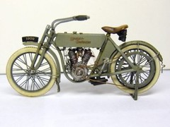 Cix Models 1/35 Harley-Davidson Model 5-D Twin 1909 Motorcycle (w/Decal) CIXM003