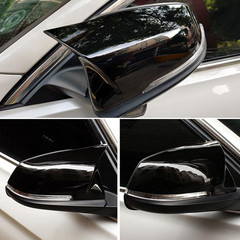 Door Mirror Covers,Glossy Black Replacement Rearview Side Mirror Covers Caps Rea