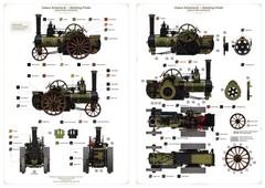 1901 Burrell Compound Traction Engine (3d print. model kit) 1/16 ScaleX SX-16001