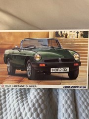 MGB URETHANE BUMPER EURO SPORTS CLUB Plastic Model Kit Ships from Japan