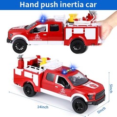 Big Fire Truck Toy for Boys Ages 4-7, F150 Raptor Pickup