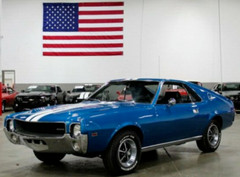 Race AMC Javelin Classic Muscle Car Hot Rod 1968 Vintage Metal Promo 1 18 1969
