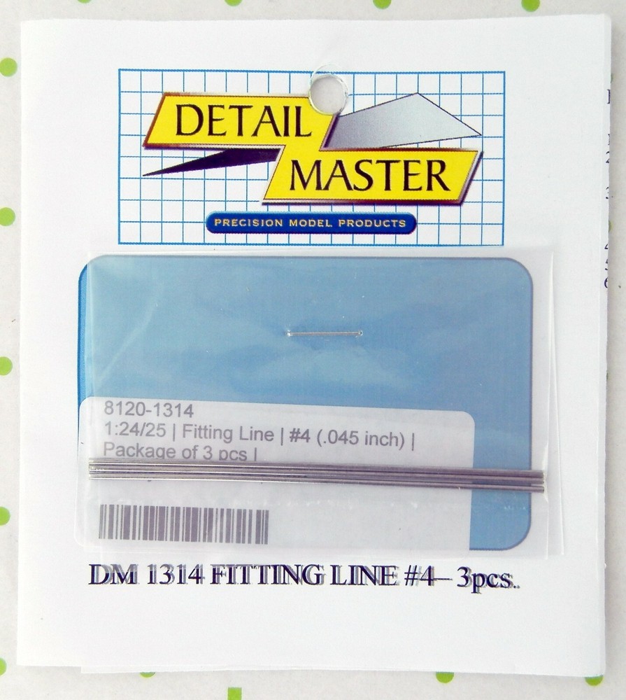 1:24/25 Scale Fitting Line #4 Model Details (3pcs) – .045″ – Detail Master #1314