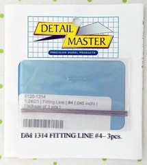 1:24/25 Scale Fitting Line #4 Model Details (3pcs) – .045″ – Detail Master #1314