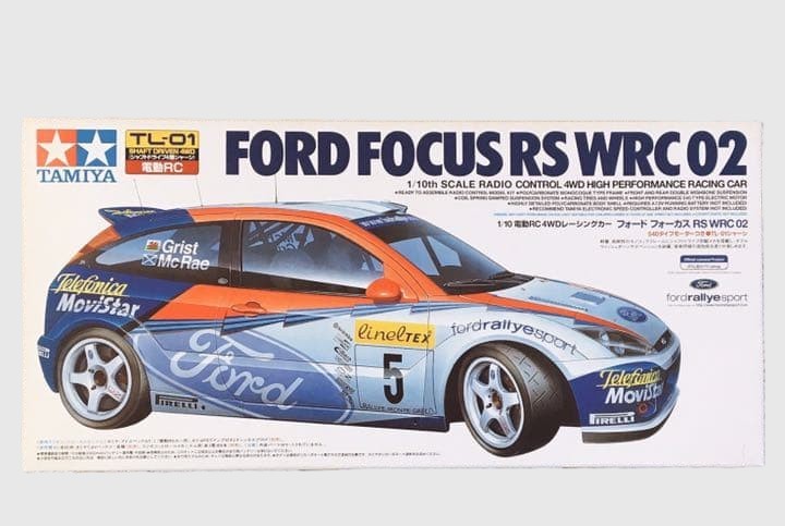 TAMIYA 1/10 #58292 RC 4WD FORD FOCUS RS WRC 02 TL01 Chassis Model Kit