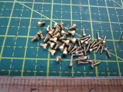 Lot of 50 Assorted Brass Hex Bolts For Pocher 1/8 Detailing Models Ferrari Etc