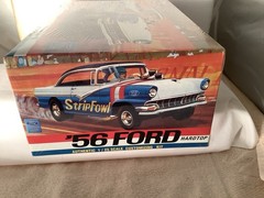 Model King ‘56 Ford Victoria Hardtop Strip Fowl 1:25 Model Car Kit New Sealed.