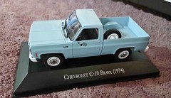 CHEVROLET C-10 1974 SCALE DIECAST MODEL 1:43 NO BROCHURE NO BUBBLE