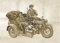 Italeri 7406 510007406 – 1:9 Zündapp KS 750 Building, Stand Model Making, Crafts