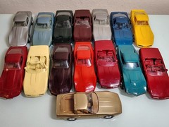 AMT ERTL Chevy Corvette Dealer Promo Model Lot of 15 Cars No Boxes – 1:25 Scale