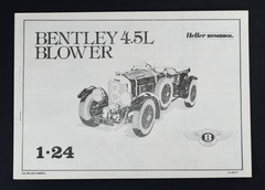 Vintage Heller Humbrol Bentley 4.5L Blower 1/24 #80722 Model Kit OB SEALED PARTS