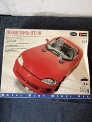 Testors Dodge Viper Red RT/10 Metal Body Model Kit 1:24 Scale New Free Shipping