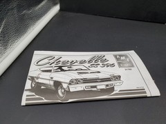 🔥😎1969 CHEVROLET CHEVELLE SS MODEL KIT AMT ERTL 1/25 SCALE Kit # 31792-1HD🔥😎