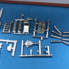 396 427 454 Chevy Gasser ENGINE W Hilborn Tubes NO Headers 1:25 LBR Model Parts