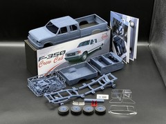 1/25 1987 Ford F-350 Crew Cab Truck Resin Model Kit with Engine, Tires & Clears