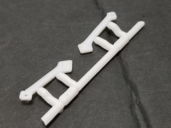 67 Shelby GT350 COWL BRACES from AMT 1:25 Model Kit 1967 Ford Mustang