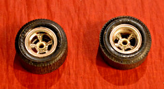 AMT Vintage Style Wide Mag Wheels on Goodyear Tires 1/25