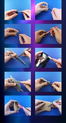 GALAXY Tools 0.9mm Model File Stick Hobby Craft Tools 5mm/10mm/15mm 4 colors