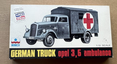 ESCI German Truck Opel 3,6 Ambulance 1/72 Scale Kit #8035 Open Box Complete kit