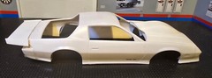 Resin Turbo Hood & Rear Spoiler Combo for 83 Camaro Z28 AMT 1/25.