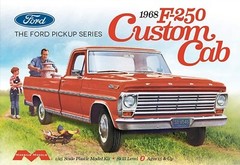 Moebius Models 2564 Ford F-250 Custom Cab 1968 Pickup Plastic Kit 1/25 Scale T48