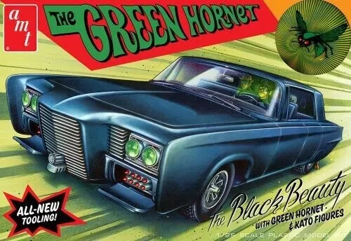 AMT Green Hornet Black Beauty 1:25 SCALE Model Kit #1271 w/2 Figures~NEW in BOX