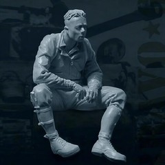 1/35 Resin Model Assembly Kit GK, US Tank Commander, Unpainted Model