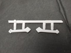 67 Shelby GT350 COWL BRACES from AMT 1:25 Model Kit 1967 Ford Mustang