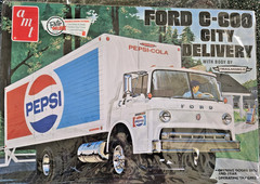 1:25 AMT Ford C-600 Pepsi City Delivery Truck Trailmobile Model AMT 804/806