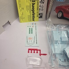 Amt #6080 1/25 1972 Chevrolet Corvette Lt-1 Convertible Molded Blue