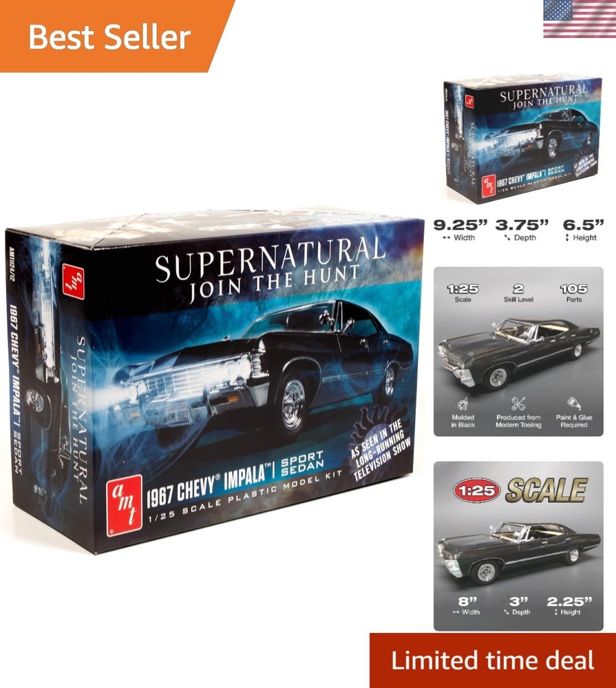 1967 Chevy Impala 4-Door Supernatural 1:25 Scale Model Kit