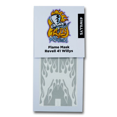 10. Flame Mask for Revell 41 Willys 1/24 1/25